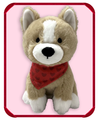 Valentine's day plush animals 